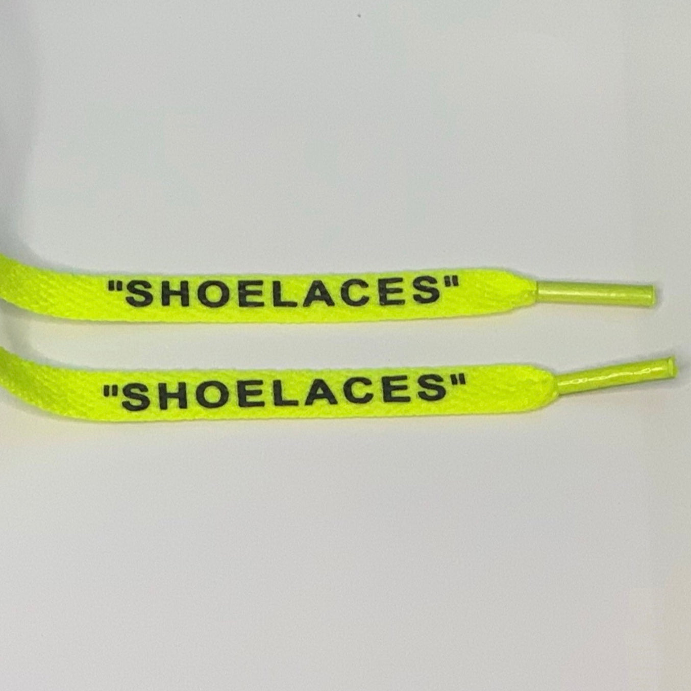 Neon yellow print Shoeloaces 140cm