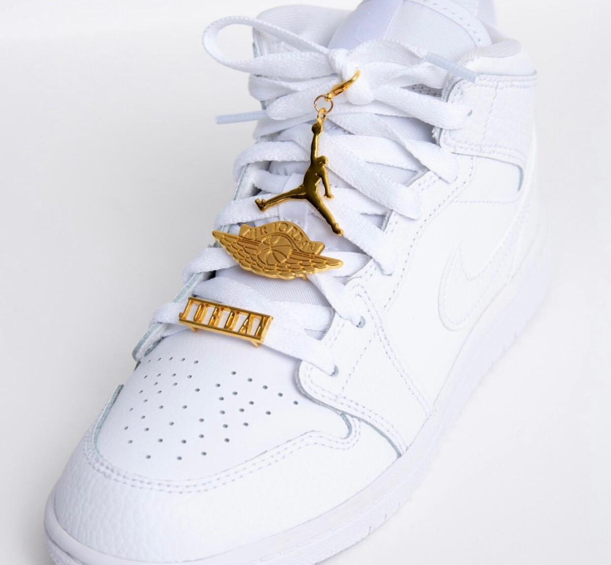 Golden Air Jordan Lace Locks