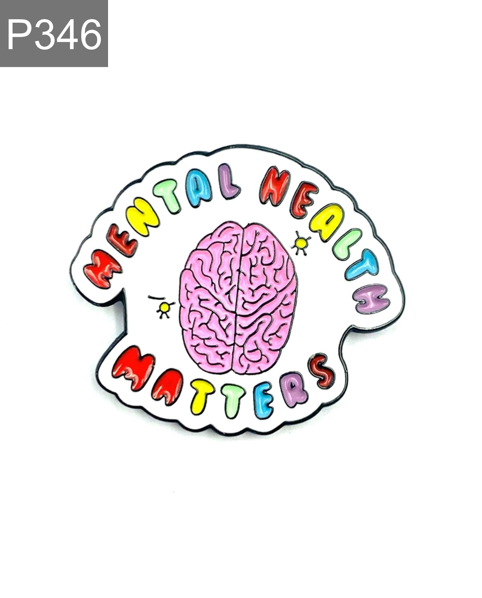 Saying "mental health matters" Enamel Pin