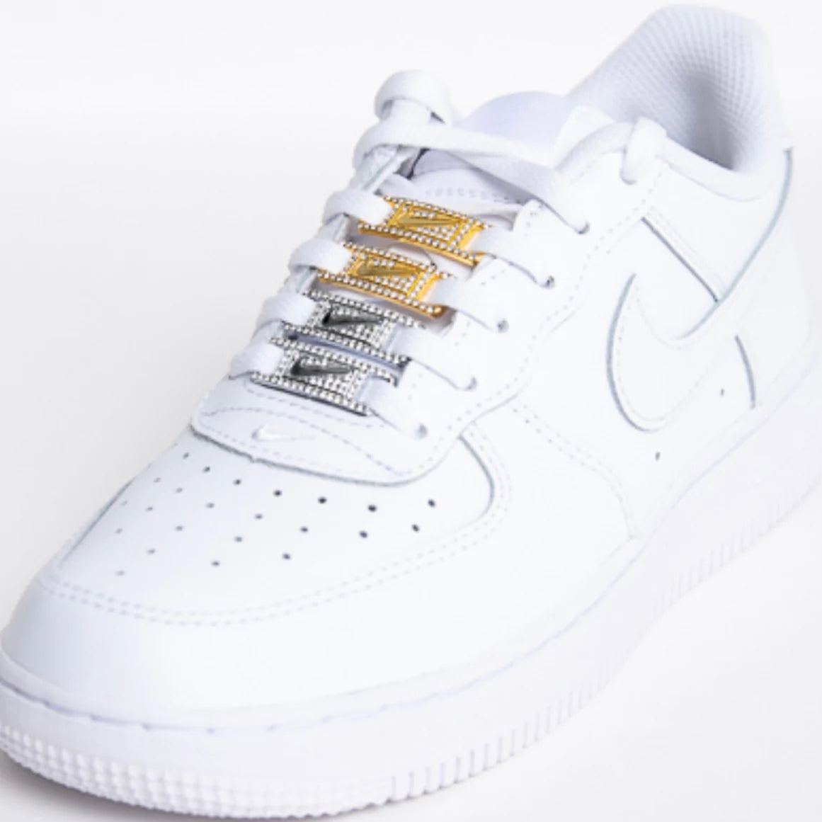 Air force 1 deals gold lace lock