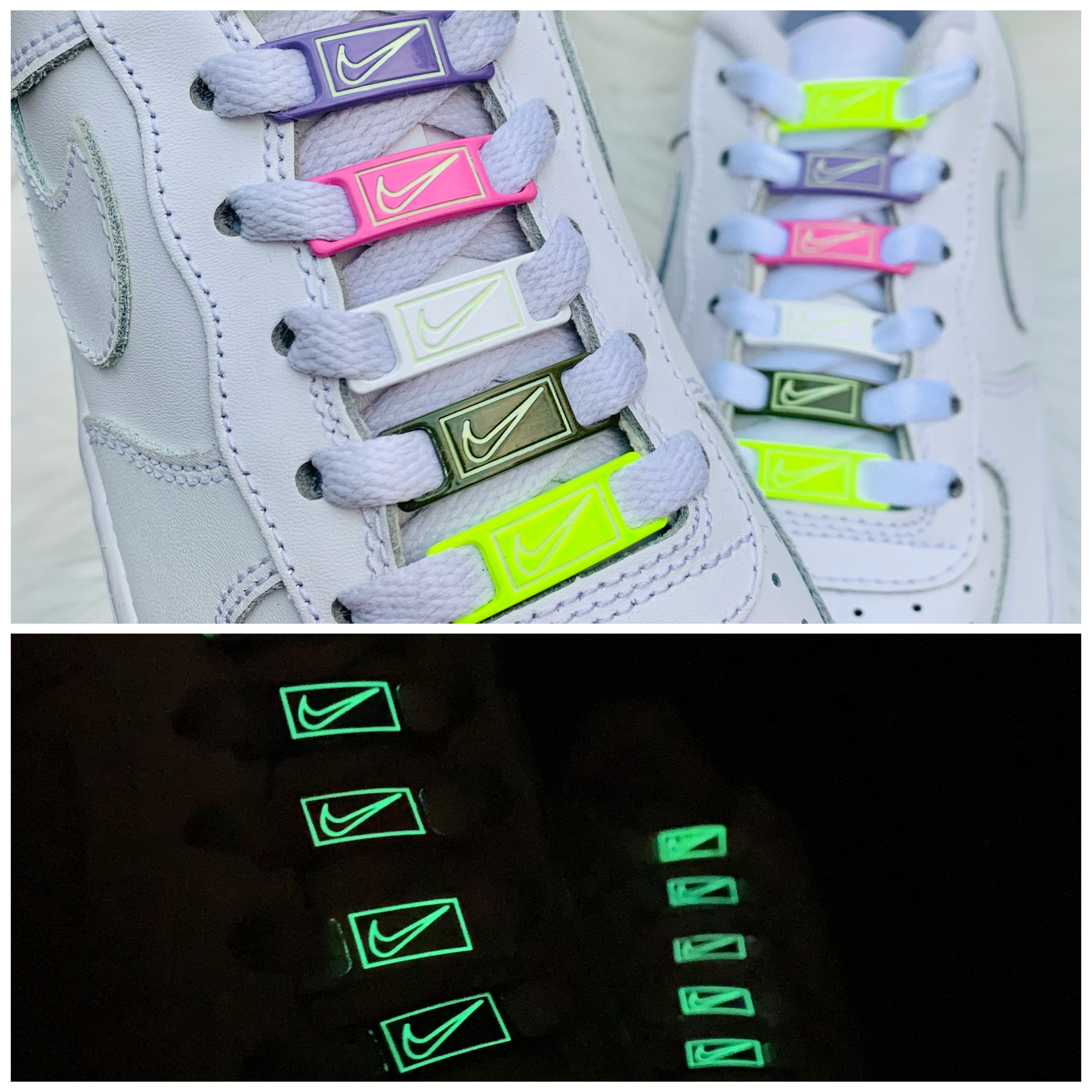 Pink Nike Glow in the dark lace locks NO.441 – ShopDichSchick